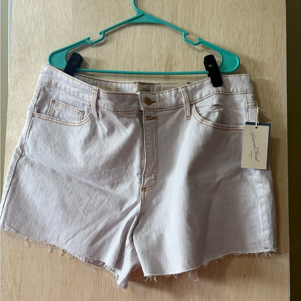 Casual Women's White Denim Shorts